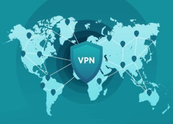 Deskripsi skematis tentang fungsi jaringan VPN
