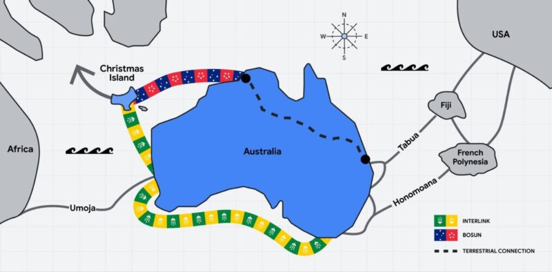 Bosun: Kabel Bawah Laut Google Akan Menghubungkan Darwin dengan Pulau Christmas